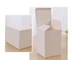 แสตมป์ร้อนกล่องจัดส่งสีขาวขนาดเล็กหัตถกรรมกระดาษกล่องเครื่องประดับ ODM OEM