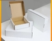กล่องกระดาษลูกฟูกย่อยสลายได้ขนาด 15x15x5 ซม. กล่องกระดาษพับสีขาวล้วน