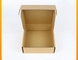 กล่องกระดาษลูกฟูกย่อยสลายได้ขนาด 15x15x5 ซม. กล่องกระดาษพับสีขาวล้วน
