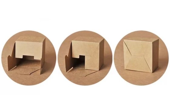 กล่อง Kraft Packaging ที่กําหนดเอง พร้อมสี CMYK / Pantone